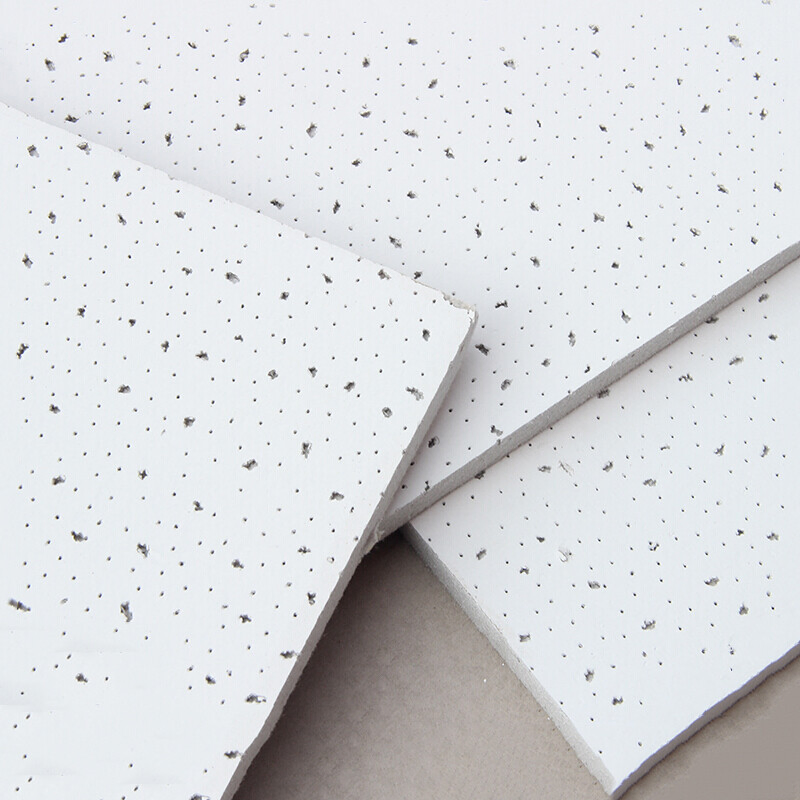 Decorative Material Reinforced Mineral Wool Fiber Ceiling Board / Panel