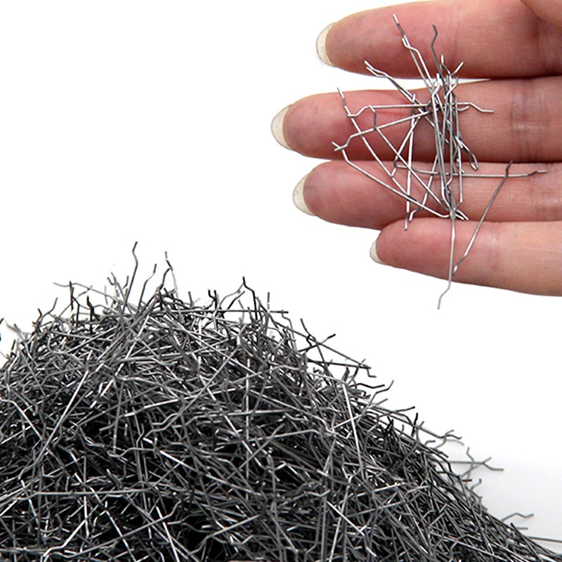 China Manufacturer Durable Modern Anti-Static Steel Fibers Chopped Crimped Corrugated Chopp Cut Steel Sheets Construction Black
