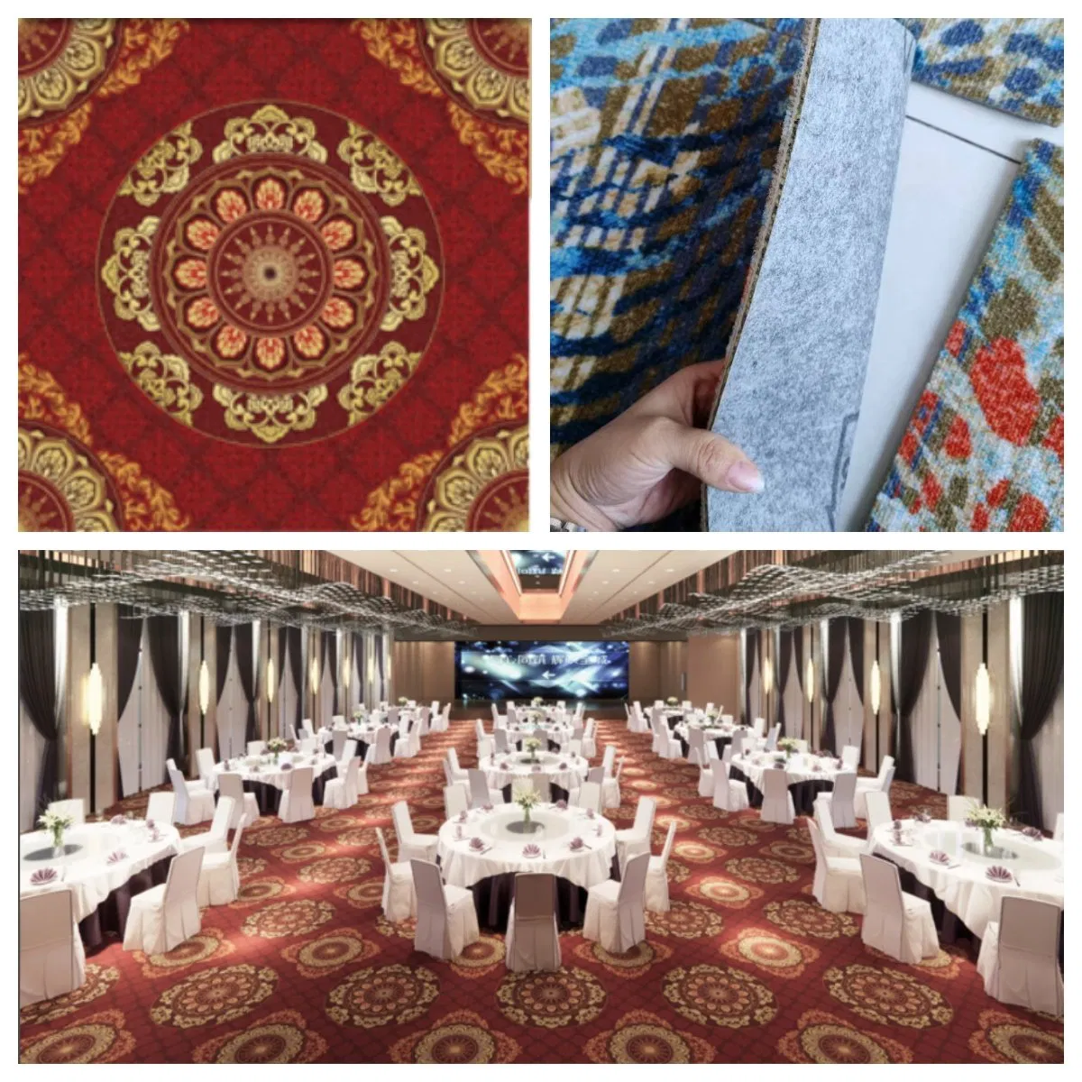 Ковровая плитка с печатью для коммерческих помещений