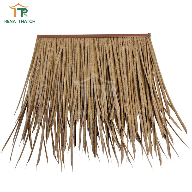 Decorative Plastic Palm Leaves Synthetic Reed Artificial Thatch for Pavilion