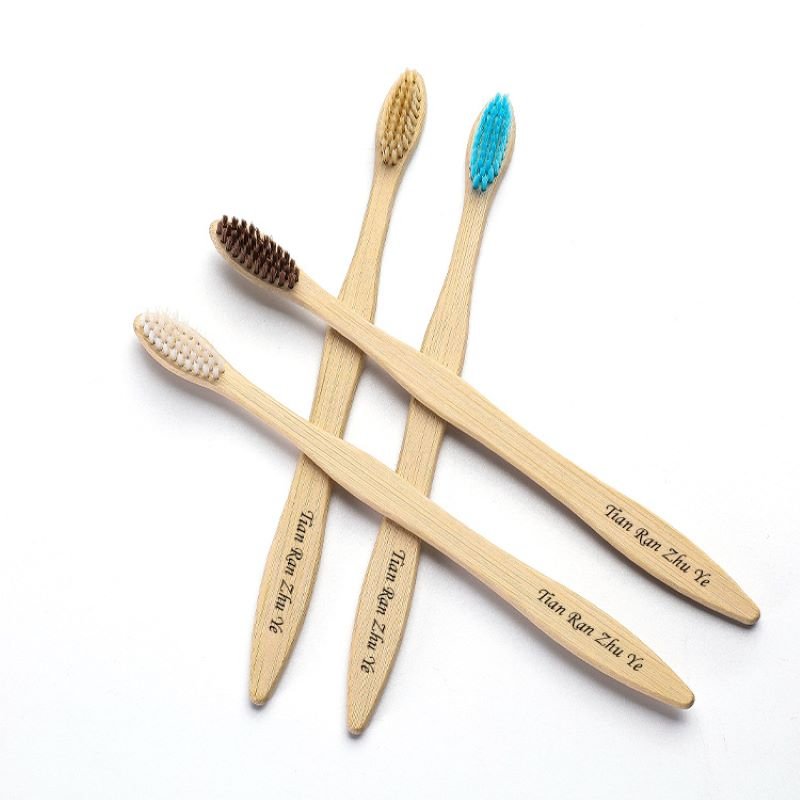 Wooden Natural Bamboo Toothbrush Amazon Price with Natural Bristles