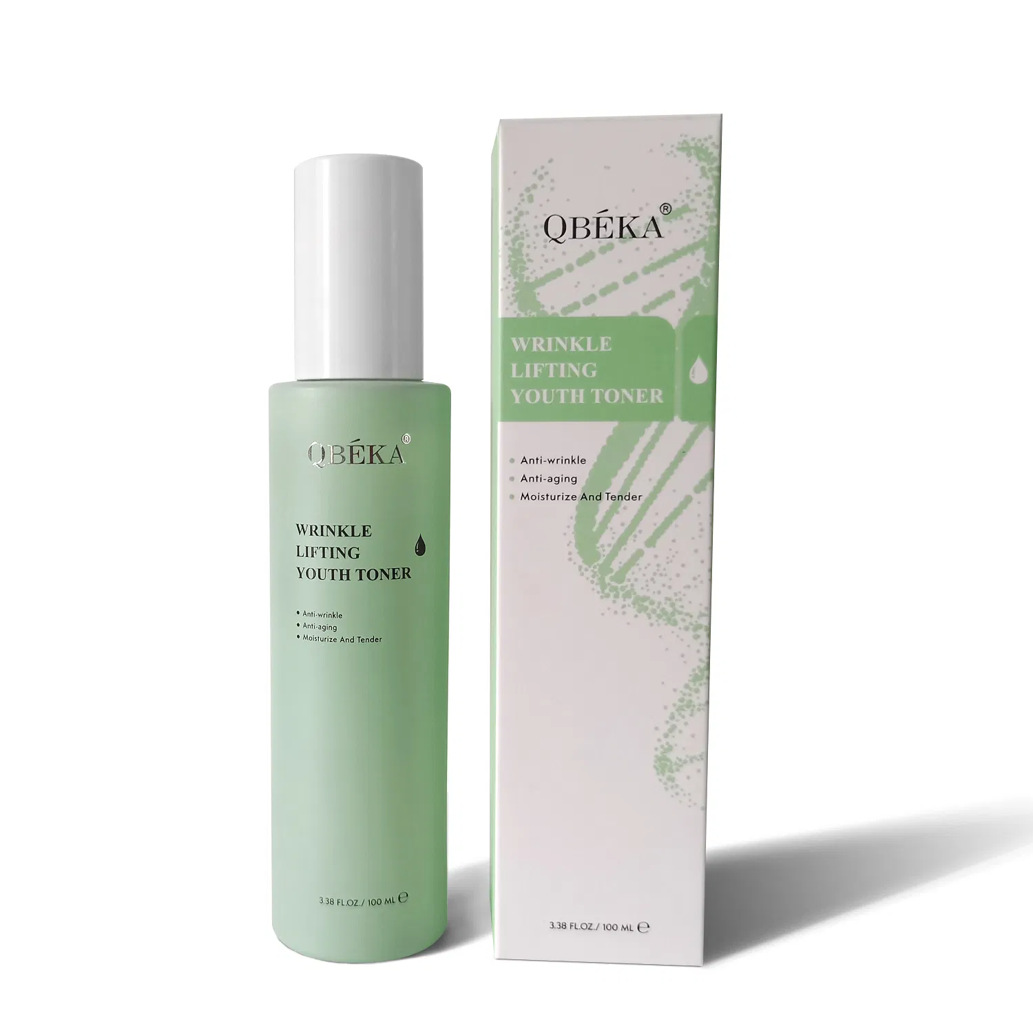 Qbeka Wrinkle Lifting Youth Toner Anti-Aging Wrinkle Reduction Barrier Repair Alcohol-Free Non-Greasy