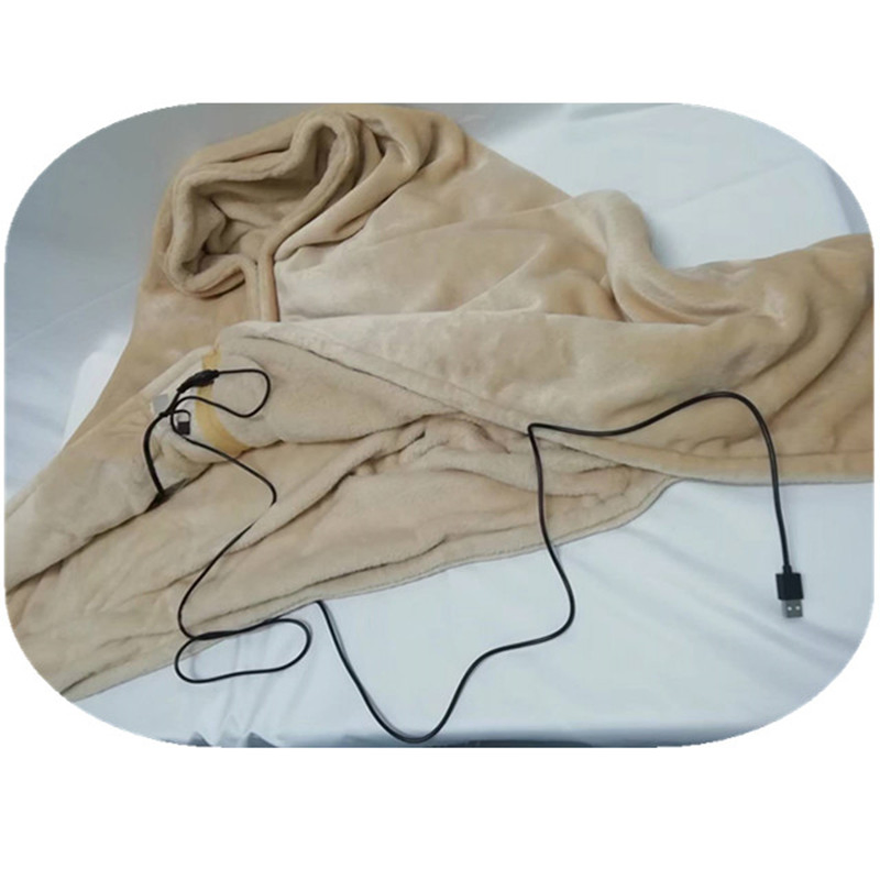 Shawl Electrical Heated Blanket 80X150cm Heating USB Blanket