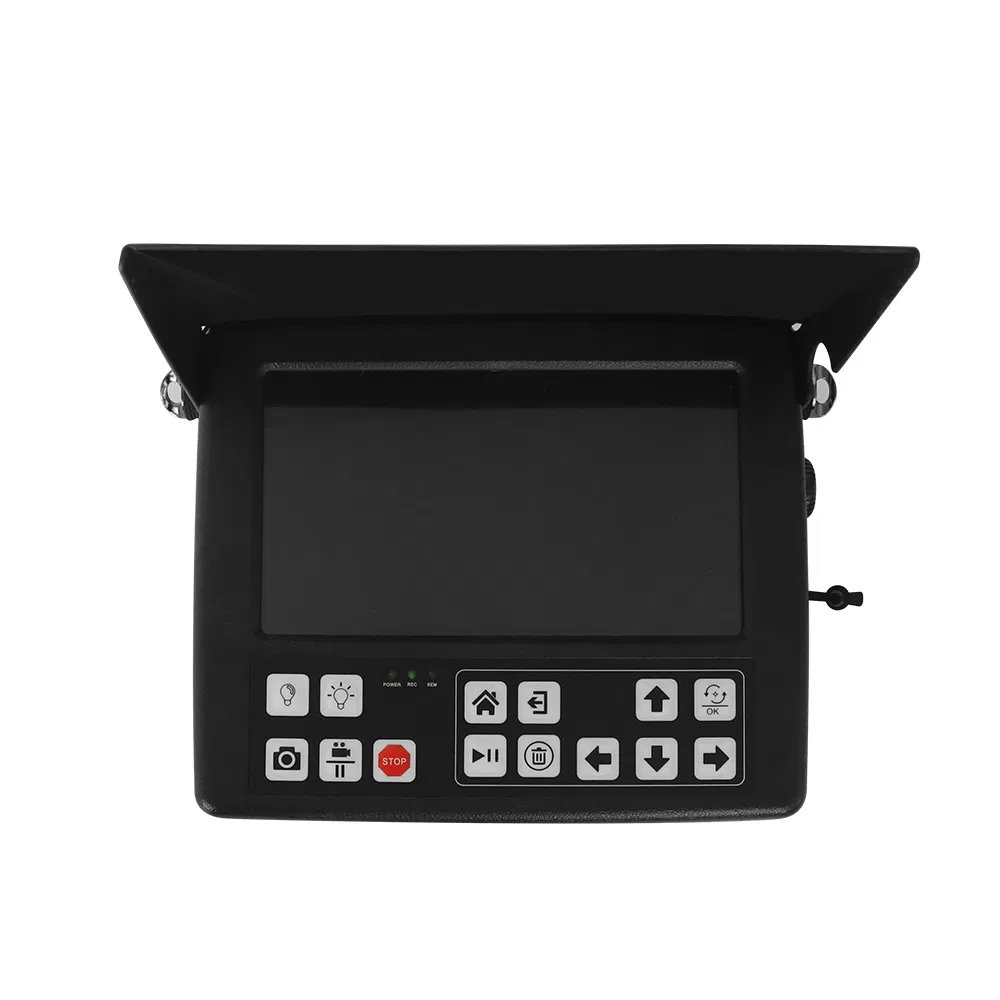 360 Rotation Megapixel Sewer Pipe Well Inspection Endoscope Borescope Push Rod Camera