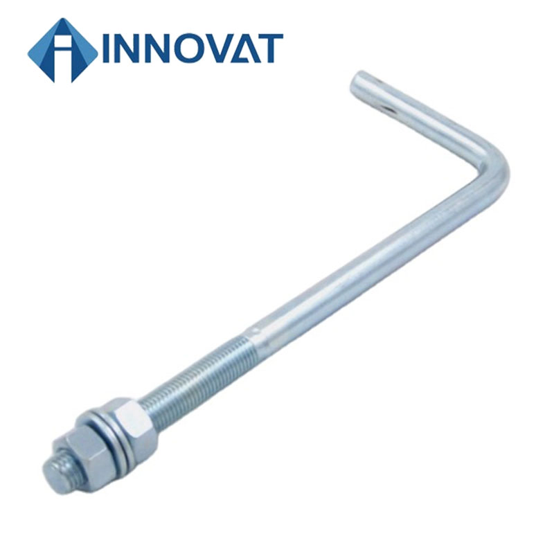 Carbon Steel L/J Type Anchor Bolt HDG/Black/Zinc-Plated/Plain Finish Treatment