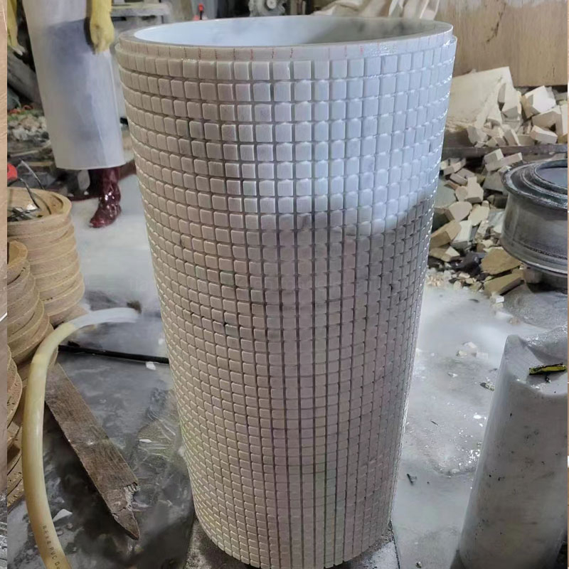 Раковина для ванной из натурального камня, напольная