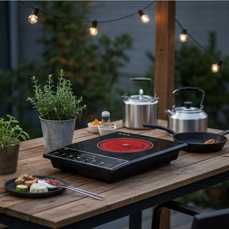 High-Efficiency 2000W Infrared Cooker for Kitchen Quick Meal Prep Electric Cooker