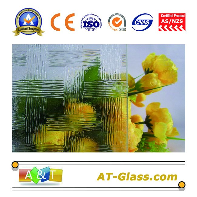 3mm 4mm 5mm Clear Patterned Glass for Window, Furniture, etc