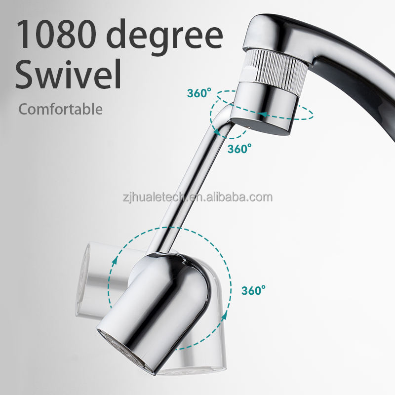 3u Rotating Faucet Extender Swivel Faucet Extender Aerator for Kitchen and Basin Faucet
