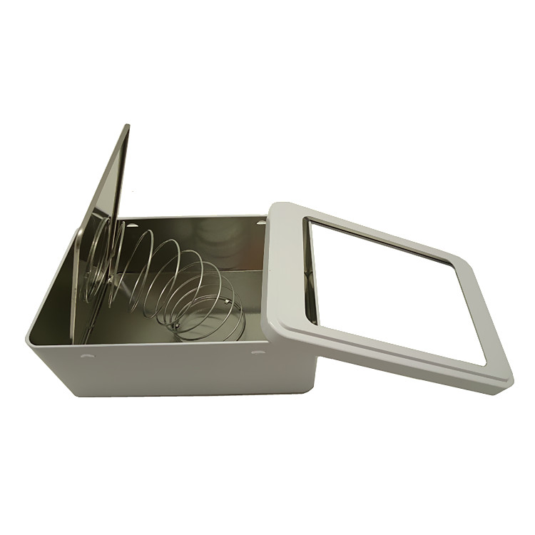 Promotional Restaurants Use Big Size Table Branding Tinplate Tissue Box