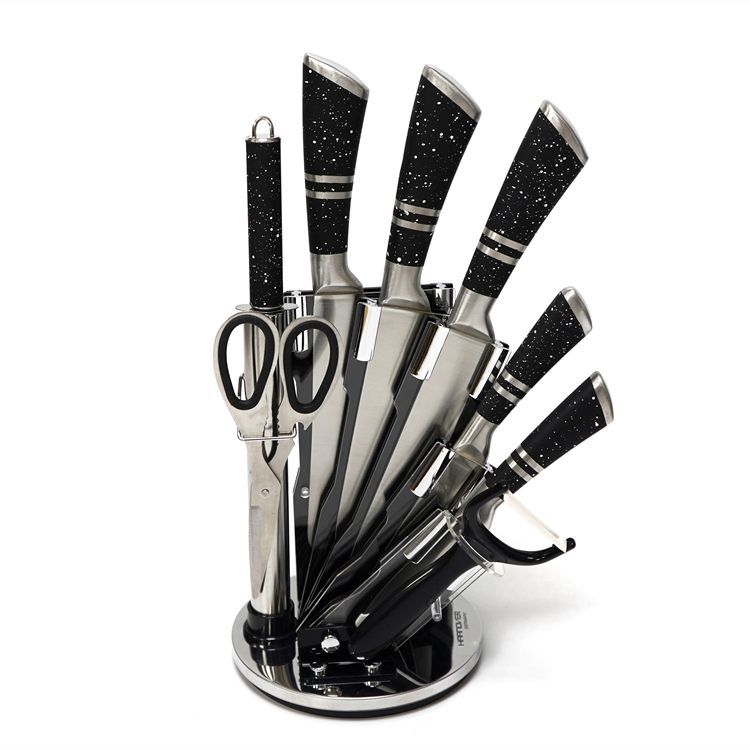 Набор кухонных ножей с мраморным покрытием