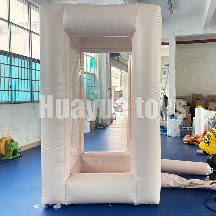 Commercial Activity 1.5*1.5*2.5m Inflatable Cube Cash Booth Money Catching Grab Machine