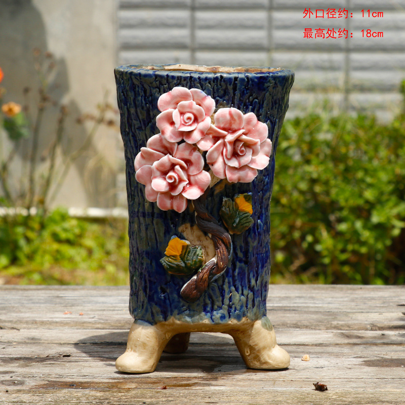 Горшок цветочный ручной работы садовый