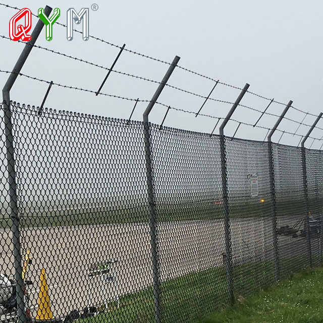 Y Post Welded Mesh Airport Fence Security Prison Wire Mesh Fence with Razor Barbed Wire