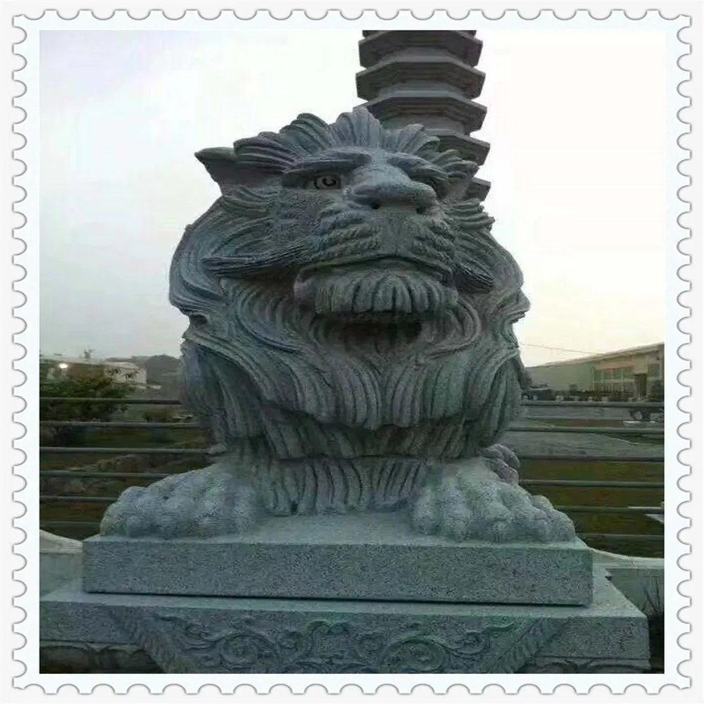 Lion Animal Carving Statue for Park or Garden