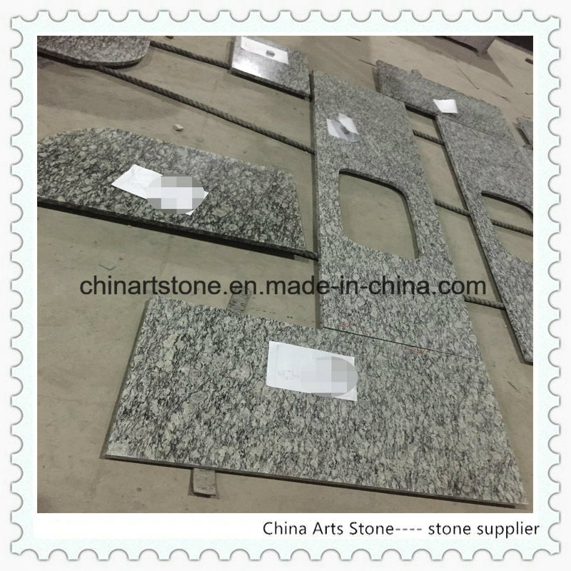 Chinese White, Gold, Black Granite Kitchen Countertop for Building Project