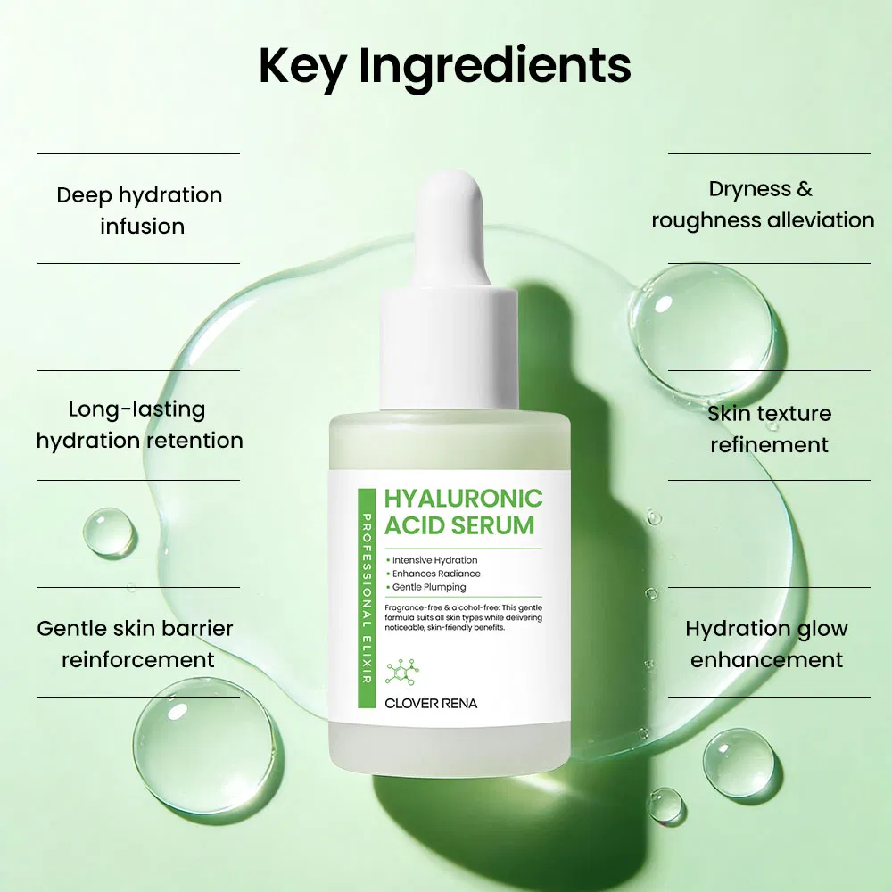 Skin Care Factory Custom Korea Hyaluronic Acid Serum Private Label Hydrating & Moisturizing Facial Serum