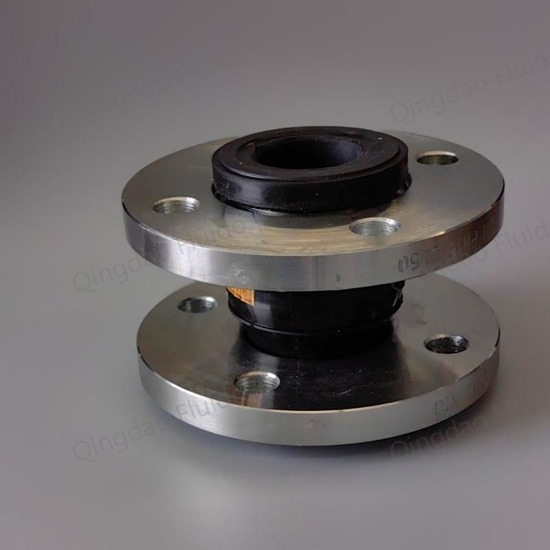 Double Sphere DN50 Rubber Flexible Expansion Joint Flanged Material