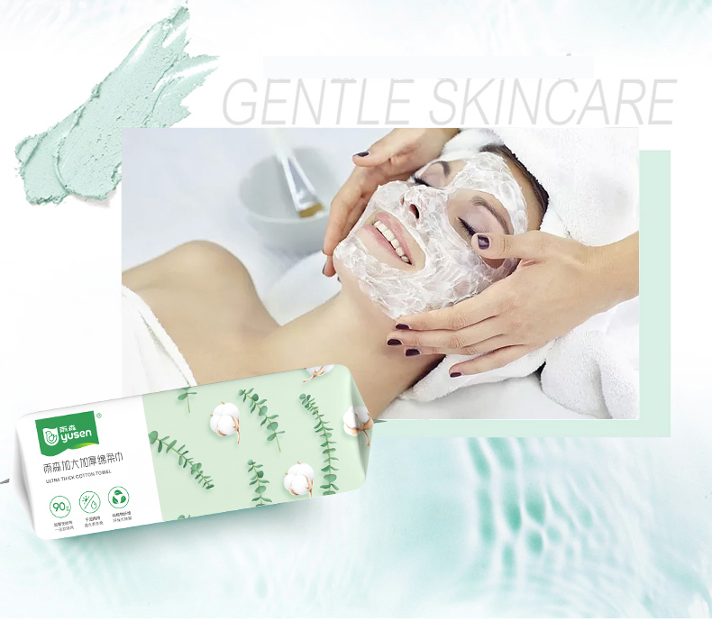 Luxurious Pure Cotton Disposable Cotton Tissue Dry & Wet Use Face Tissue for Women