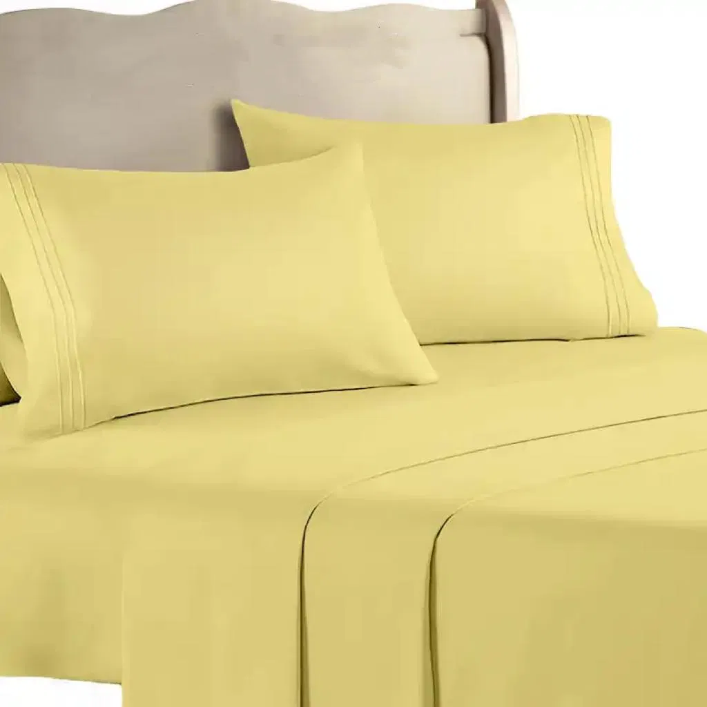 Luxury Quality Manufacturer Bamboo Fitted Bedding Bed Sheet Set for Hotel