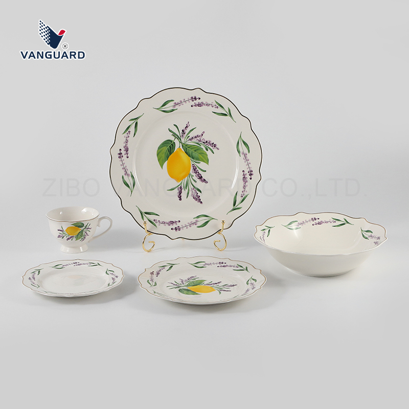 Vanguard Porcelain Dinner Set OEM Eco-Friendly Round Dinnerware Set