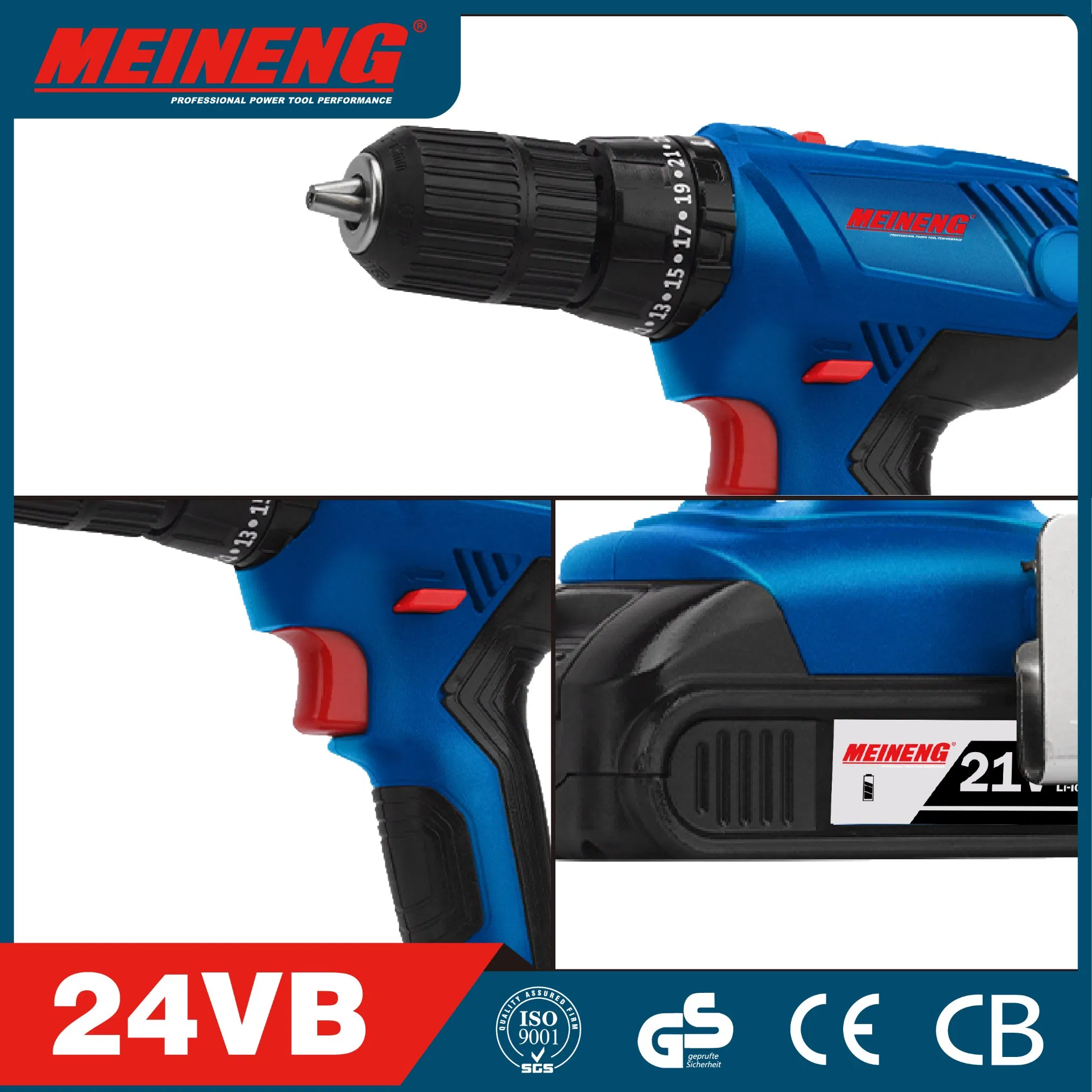 Аккумуляторная дрель PowerMax 24VB с усиленным крутящим моментом