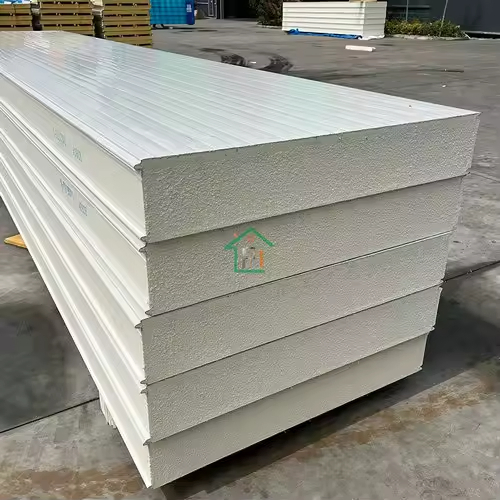 50mm Energy Saving PU Sandwich Panels Fireproof PU Polyurethane Wall Claddings