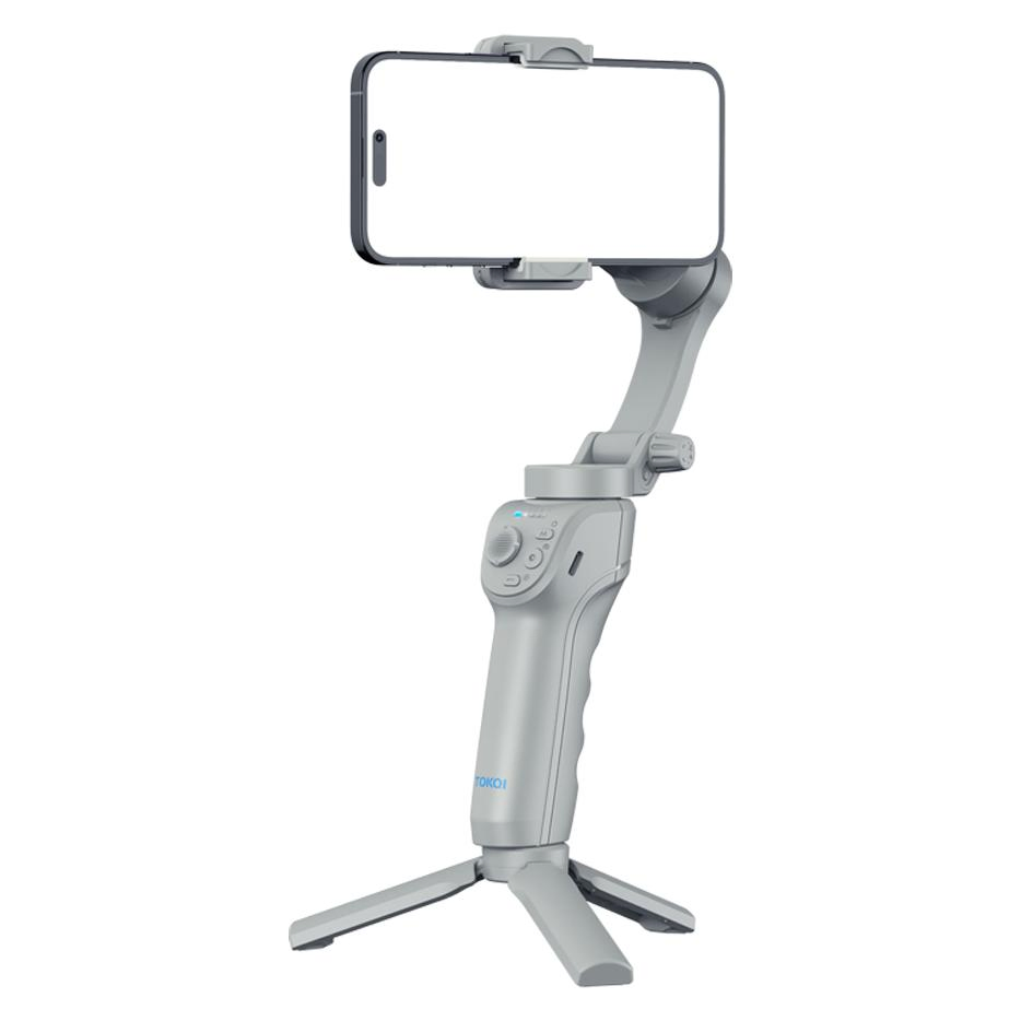 2025 New Tolqi M01 Foldable Tracking 360 Degree Automatic Rotation Video Stabilizers Handheld Selfie Stick
