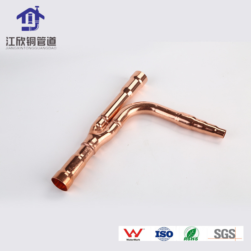 Refrigeration Disperse Pipe Y-Branch Air Conditioner Part Copper Fitting