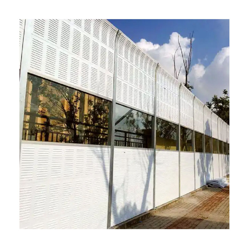 Factory Hot Sale Aluminium Panel Green Color Outdoor Road Used Traffic Noise Barriers Highway Noise Barrier