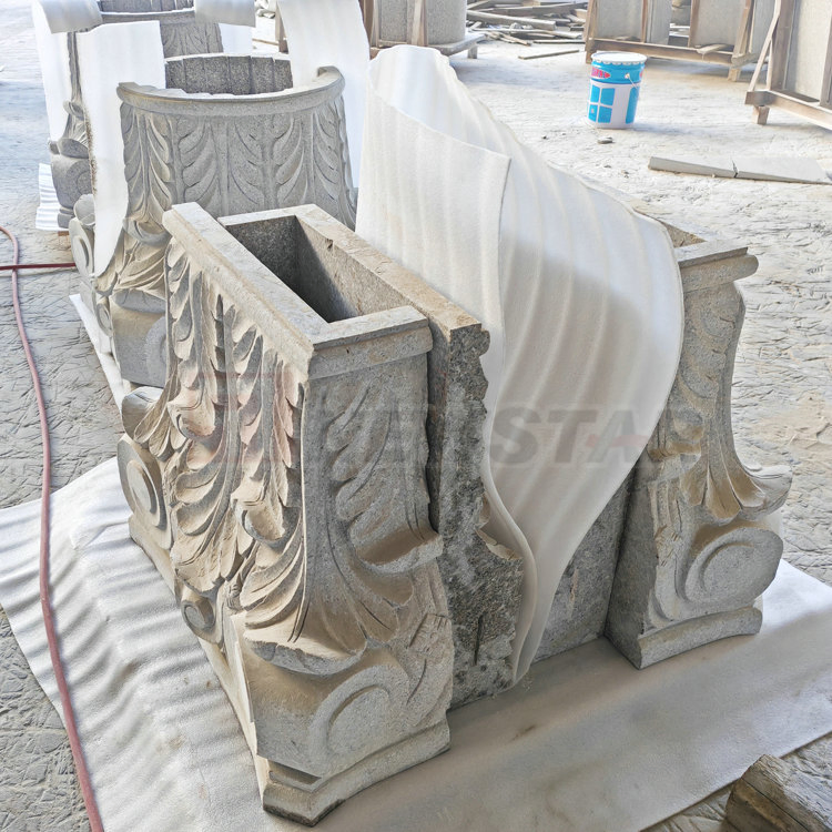 Granite Marble Column Carved Stone Pillar Design for Indoors Interior Design Pillars for Sale