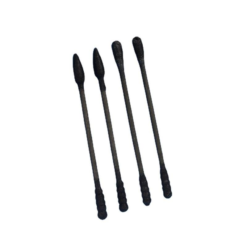 Individually Wrapped Cotton Swabs with Black Paper Sticks.