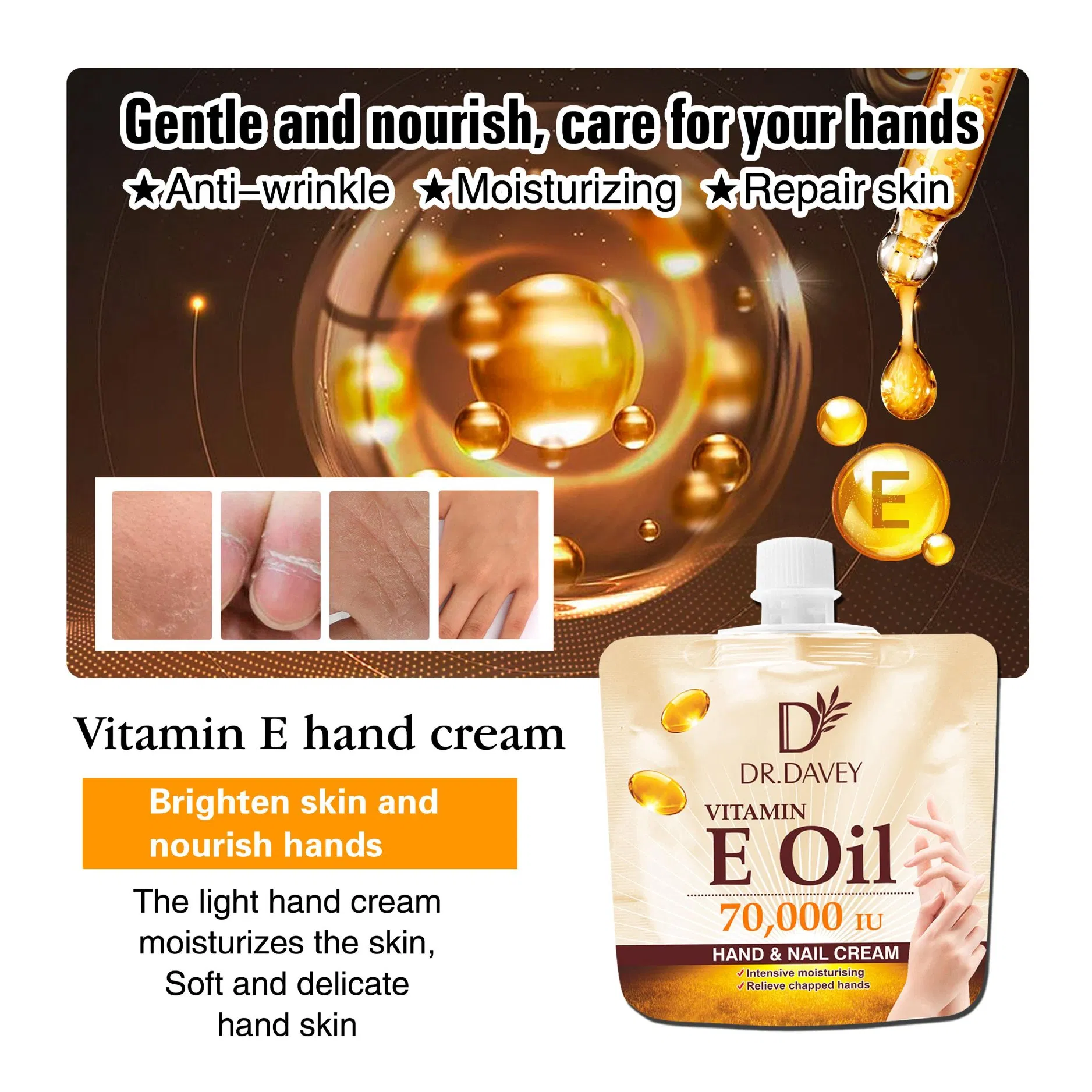 Anti Aging Nourishing Skin Whitening Moisturizing Private Label Hand Cream