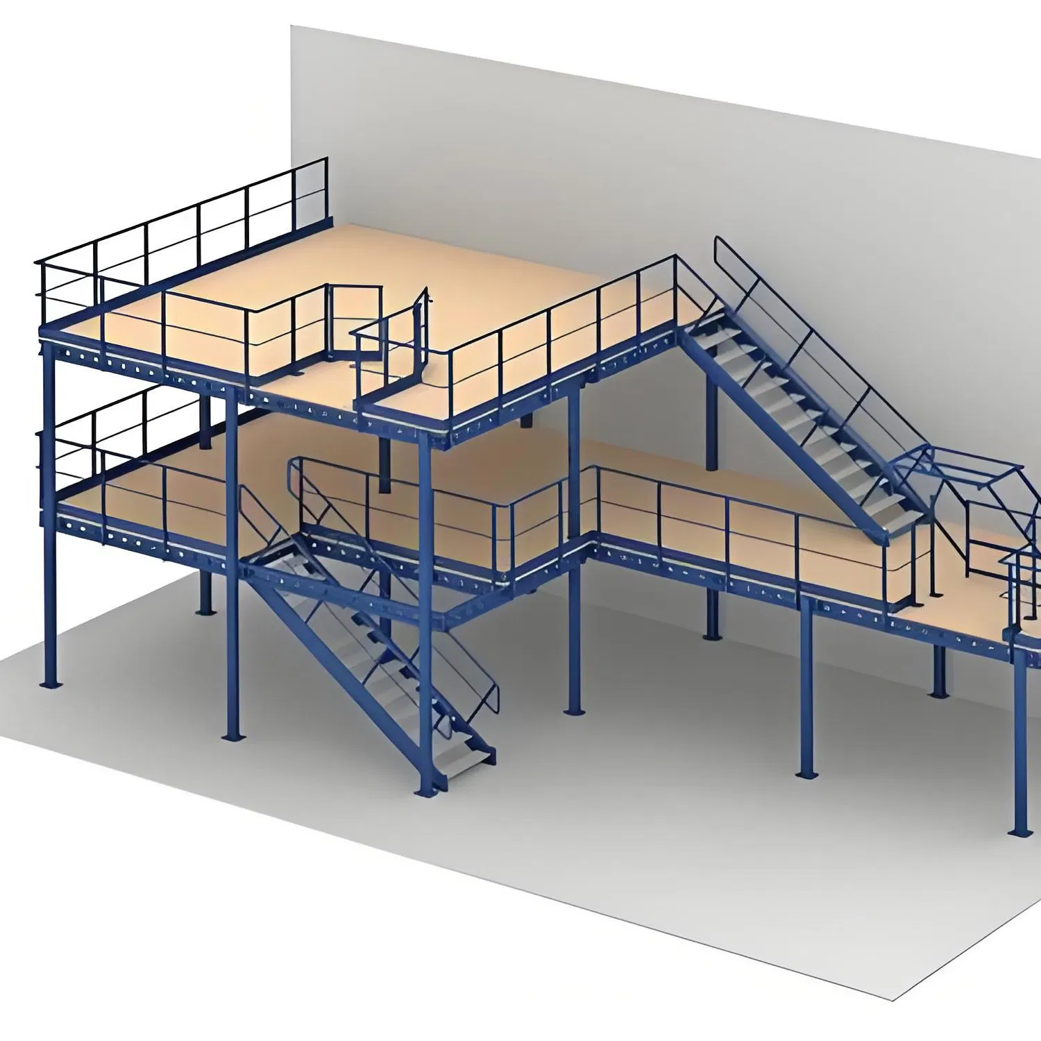 Durable Heavy-Duty Steel Platform for Industrial Use and Construction