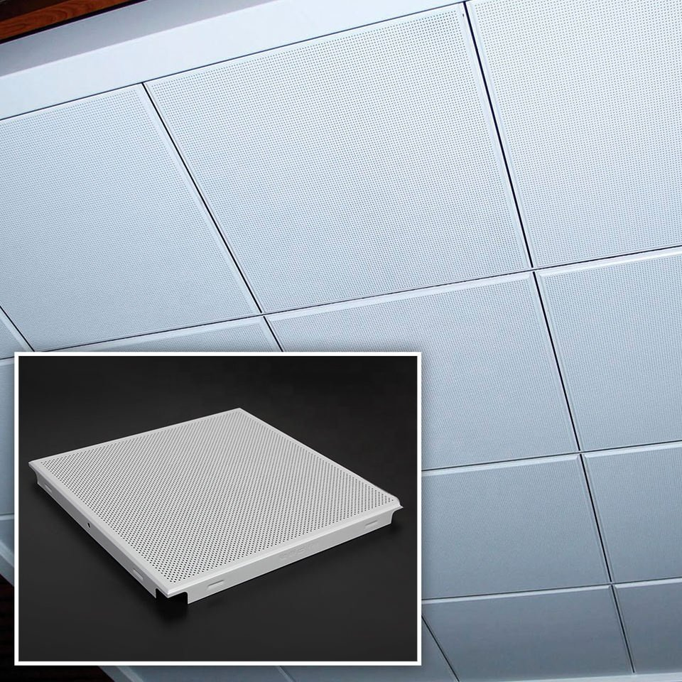 Factory Custom Colors Aluminum Ceiling Panel 600*600 Perforated Ceiling