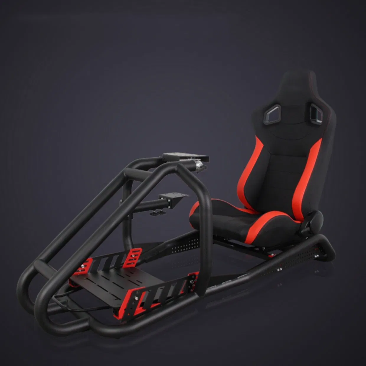 Factory Aluminium Motion Driving Simulator Conduction Cockpit Seat Handbrake SIM Racing Rig Chair