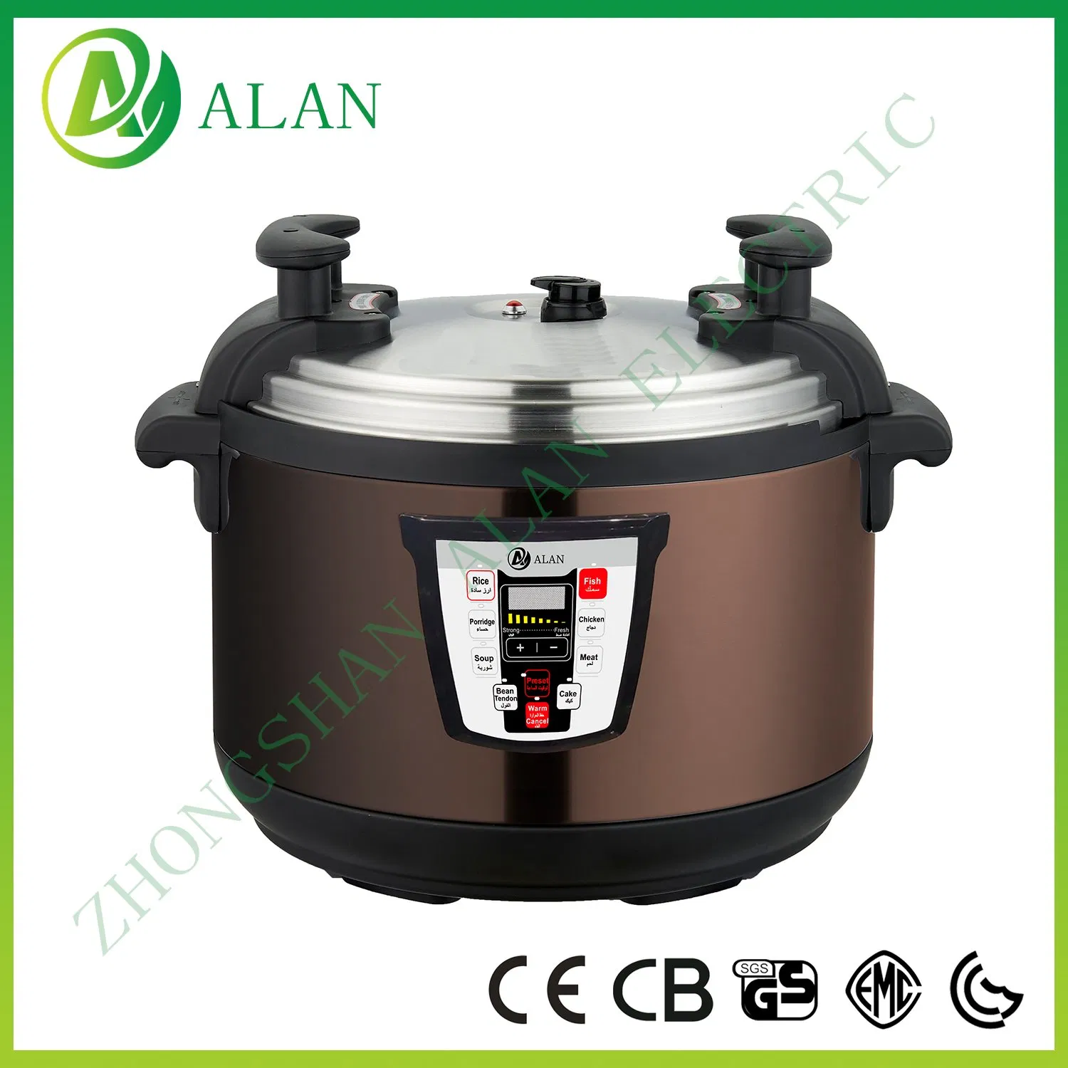 CB Certificate 17/21/25/33/41/45/55/65L Big Size Commercial Industrial Electric Pressure Cooker