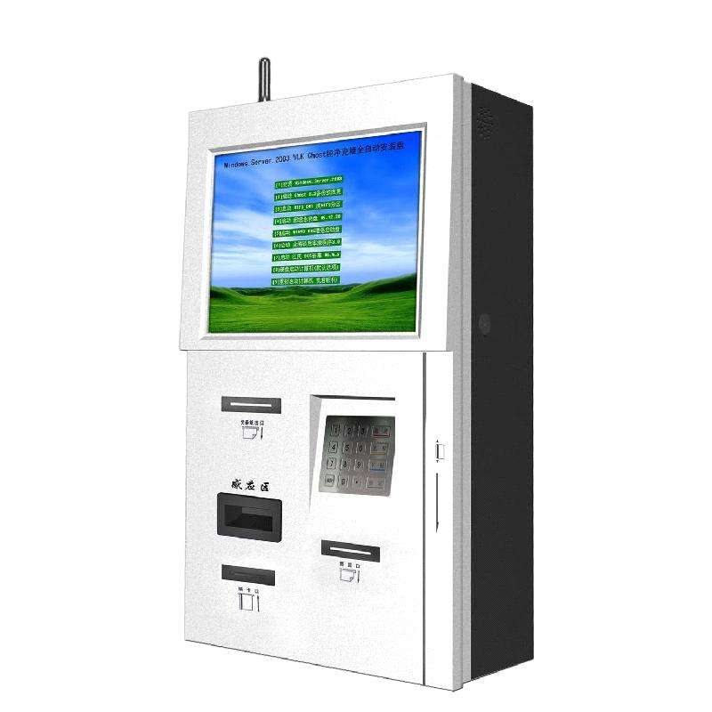 Fast Food Restaurant in One Touch Self Service Payment Ordering Kiosk