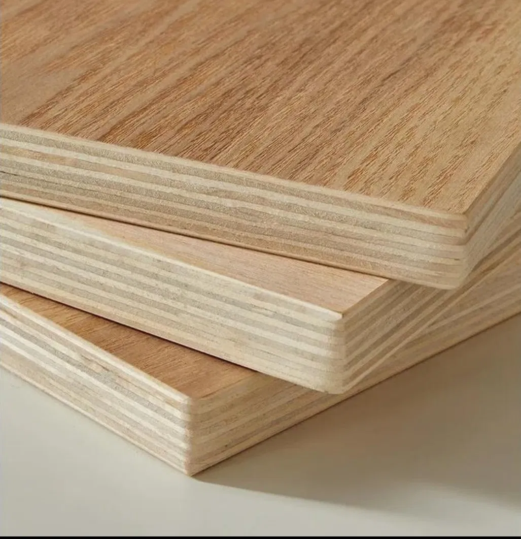 Melamine Plywood Panel Poplar Core E1 Glue for Furniture