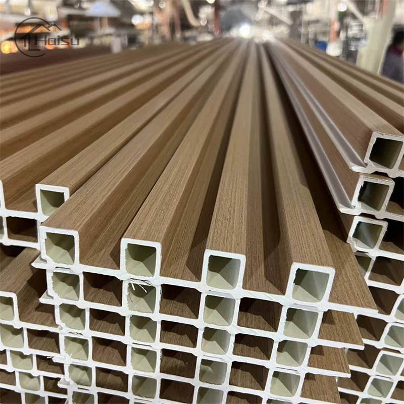 Hot Sale 3D Wood Grain Design WPC Double-Sidedwall Panel Composite Wood Cladding Exterior Decorative WPC Wall Panel