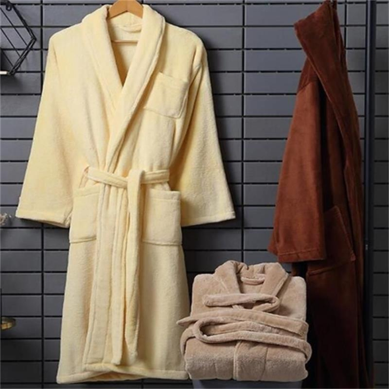 100% Cotton Hotel SPA Flannel Bathrobe