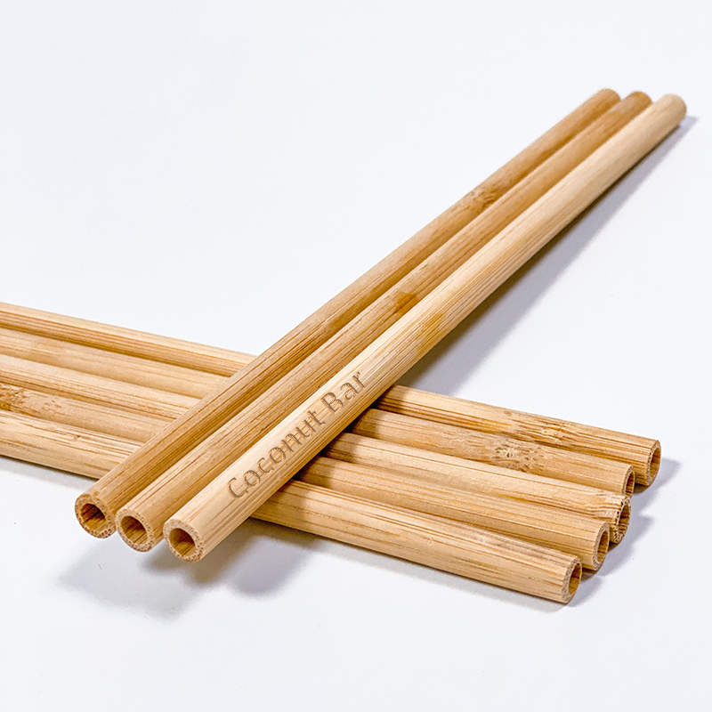 Disposable Carbonization Bamboo Straw 8.0*200mm