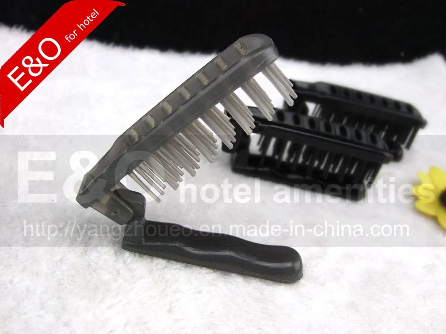 Cheap Plastic Hotel Black Comb