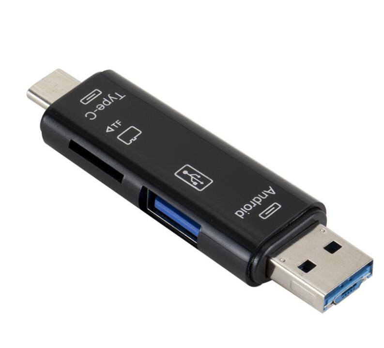 Кард-ридер Type-C 5-в-1 OTG