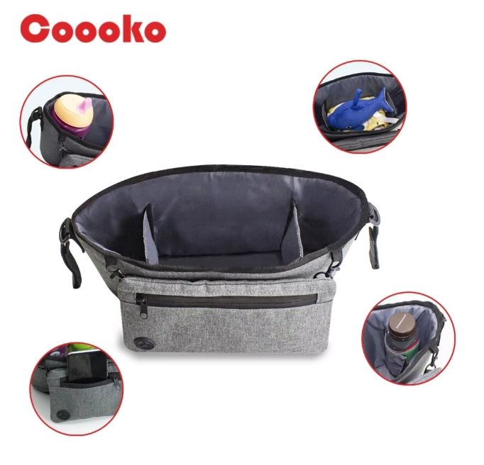 Best Selling and High Quality Universal Baby Adjustable Stroller Organizer Caddy