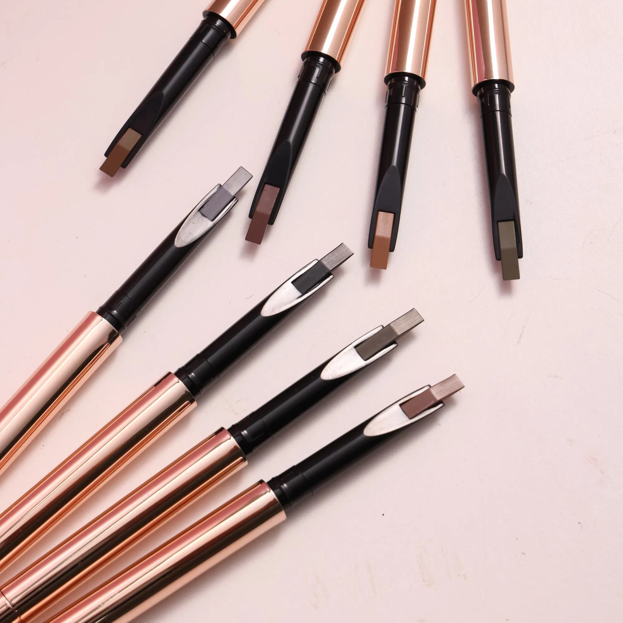 3D Dual End Eyebrow Pencil Waterproof Brow Pencil with Brush Private Label