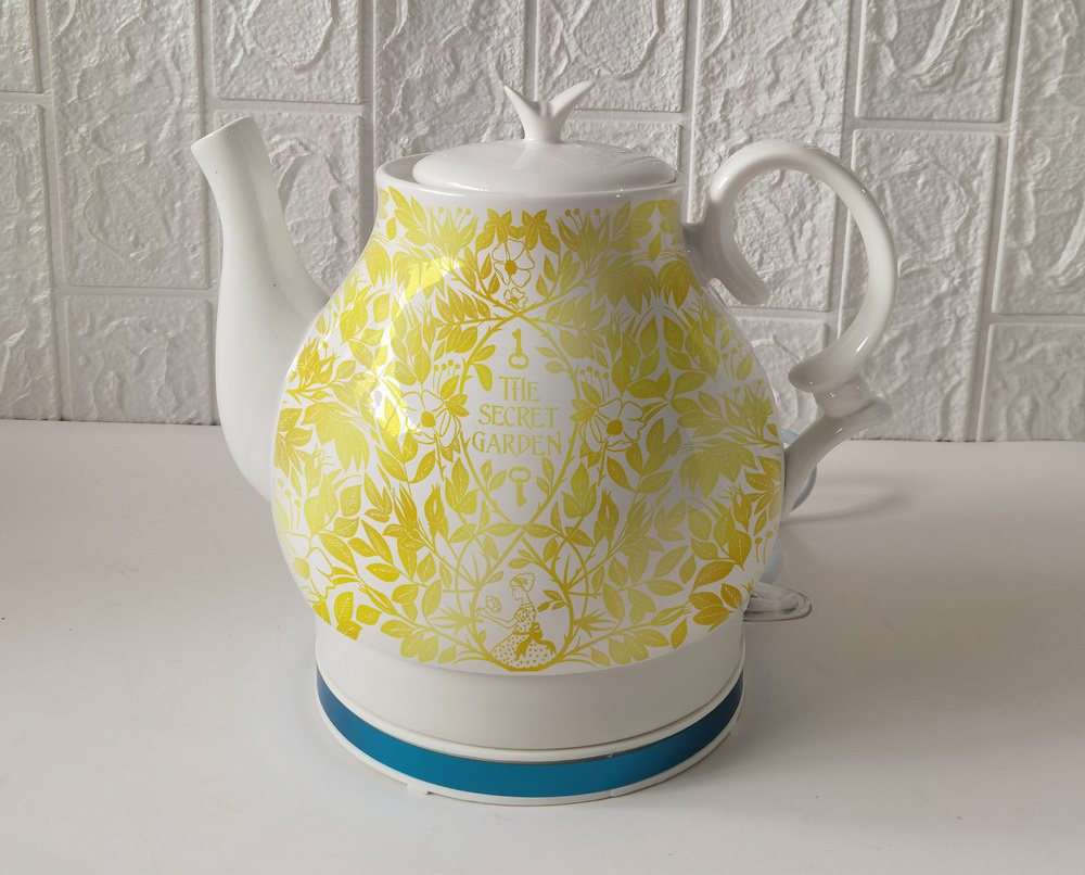 Kitchen Appliance Wholesale Personalized 1.5L Ceramics Electric Water Kettle with Butterfly Pattern
