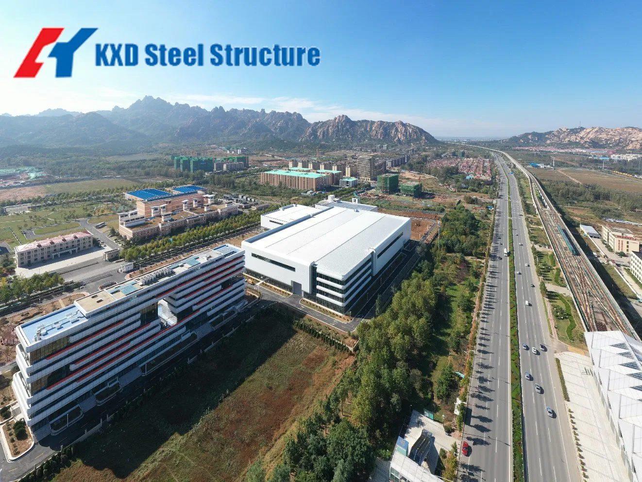 Structural Roofing Frame Part Carbon Steel Steel Structure Office Building