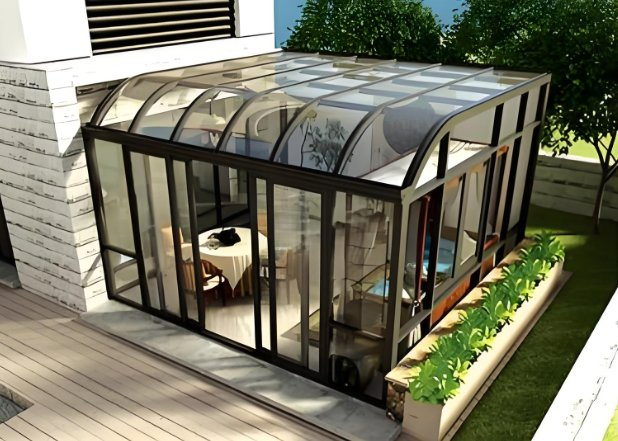 Four Seasons Thermal Break System Aluminium Triple Glazed Glass Sunroom for Canada