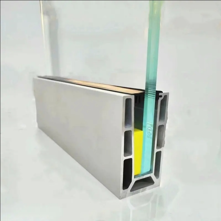 Top Sell Frameless Glass Balustrade U Aluminum Channel Clamp Handrails Poor/Balcony Glass Railing Handrail